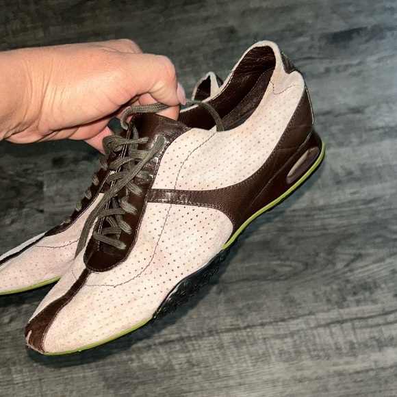 Cole Haan Brown and Cream Sneakers with Breathable Design - Picture 1 of 6